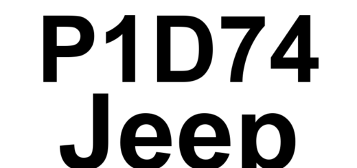DTC P1D74 Jeep - Definição em inglês: Mechanical Out Of Range On 2sn-4th Actuator Mechanical Failures Definição em Português: Atuador da 2ª à 4ª - Faixa Mecânica Fora do Padrão (Falhas Mecânicas)