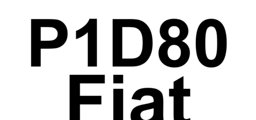 DTC P1D80 Fiat - Definição em inglês: Internal Control Module EEPROM Definição em Português: Módulo de Controle Interno - EEPROM (Memória EEPROM)