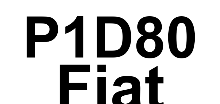 DTC P1D80 Fiat - Definição em inglês: Internal Control Module EEPROM Definição em Português: Módulo de Controle Interno - EEPROM (Memória EEPROM)