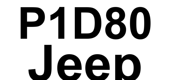 DTC P1D80 Jeep - Definição em inglês: Internal Control Module EEPROM Error Definição em Português: Módulo de Controle Interno - Erro na EEPROM