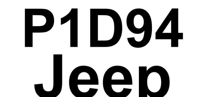 DTC P1D94 Jeep - Definição em inglês: TCM Internal SBW Calibration Mismatch Definição em Português: Módulo de Controle da Transmissão (TCM) - Incompatibilidade na Calibração Interna do Seletor de Marchas.