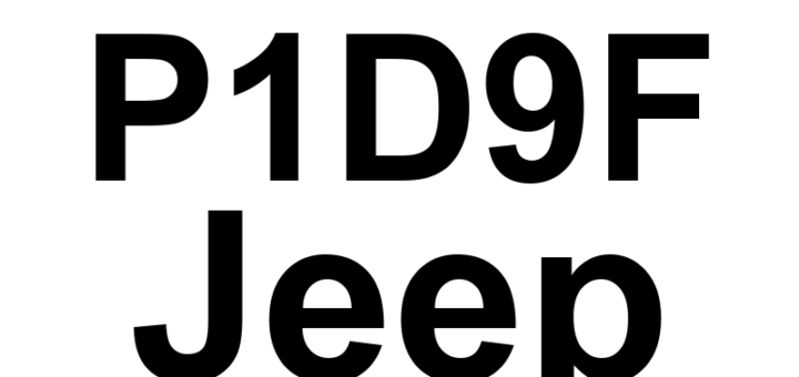 DTC P1D9F Jeep - Definição em inglês: Incorrect Gear Ratio Clutch D Or E Defective Definição em Português: Relação de Marcha Incorreta - Embreagem D ou E Defeituosa
