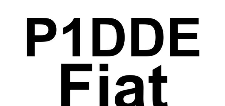 DTC P1DDE Fiat - Definição em inglês: Ignition Run/Start Input 1/2 Correlation Definição em Português: Entrada de Ignição em Funcionamento/Partida 1/2 - Correlação