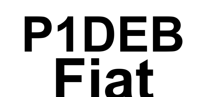 DTC P1DEB Fiat - Definição em inglês: Incorrect Gear Displayed Due To Incorrect Gear Ratio Definição em Português: Exibição de Marcha Incorreta - Relação de Marcha Incorreta