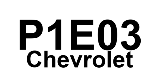 DTC P1E03 Chevrolet - Definição em inglês: Hybrid/EV Battery 95 Circuit High Voltage Definição em Português: Bateria Híbrida/EV - Tensão Alta no Circuito 95
