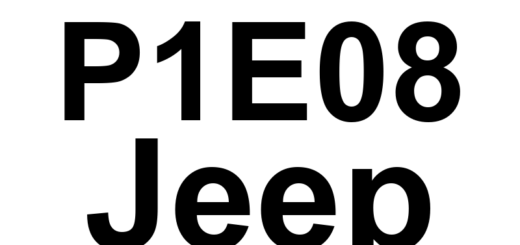 DTC P1E08 Jeep - Definição em inglês: Stop/Start Disabled - Airbag Deployment Definição em Português: Stop/Start Desativado - Acionamento do Airbag.