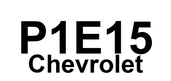 DTC P1E15 Chevrolet - Definição em inglês: Drive Motor 1 Control Module 5 Volt Reference 1 Circuit Definição em Português: Módulo de Controle do Motor de Tração 1 - Circuito de Referência de 5 Volts 1