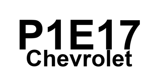 DTC P1E17 Chevrolet - Definição em inglês: Drive Motor 2 Control Module 5 Volt Reference 1 Circuit Definição em Português: Módulo de Controle do Motor de Tração 2 - Circuito de Referência de 5 Volts 1
