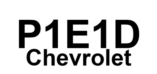 DTC P1E1D Chevrolet - Definição em inglês: Auxiliary Transmission Fluid Pump Control Module Hybrid Battery Voltage Isolation Sensor Circuit 1 High Voltage Definição em Português: Módulo de Controle da Bomba Auxiliar de Fluido da Transmissão - Sensor de Isolamento de Voltagem da Bateria Híbrida com Circuito 1 em Alta Voltagem.