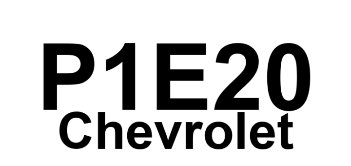 DTC P1E20 Chevrolet - Definição em inglês: Auxiliary Transmission Fluid Pump Control Module Hybrid/EV Battery Voltage Sense Circuit Low Voltage Definição em Português: Módulo de Controle da Bomba Auxiliar de Fluido de Transmissão - Circuito de Detecção de Voltagem Baixa da Bateria do Sistema Híbrido/EV