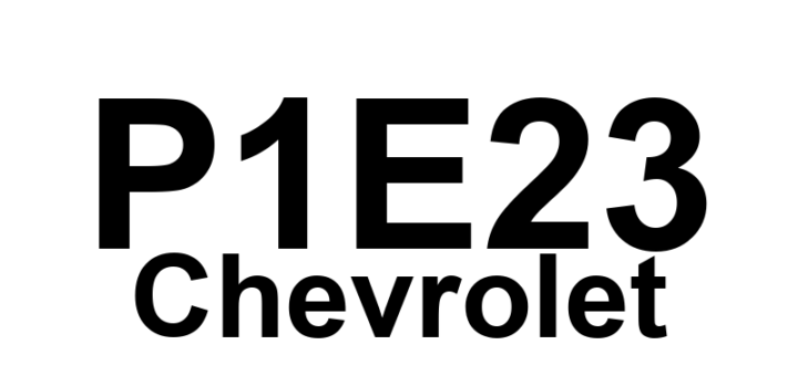 DTC P1E23 Chevrolet - Definição em inglês: Auxiliary Transmission Fluid Pump Control Module Random Access Memory Definição em Português: Módulo de Controle da Bomba Auxiliar de Fluido da Transmissão - Memória de Acesso Aleatório