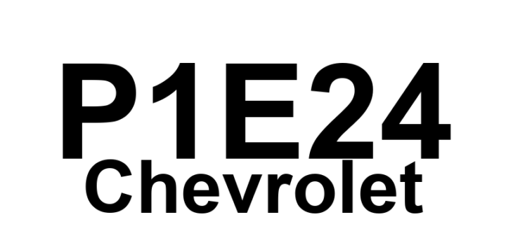 DTC P1E24 Chevrolet - Definição em inglês: Auxiliary Transmission Fluid Pump Control Module Long Term Memory Performance Definição em Português: Módulo de Controle da Bomba Auxiliar de Fluido da Transmissão - Desempenho da Memória de Longo Prazo