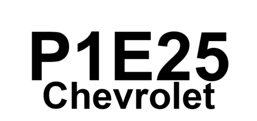 DTC P1E25 Chevrolet - Definição em inglês: Auxiliary Transmission Fluid Pump Control Module Read Only Memory Definição em Português: Módulo de Controle da Bomba Auxiliar de Fluido da Transmissão - Memória Somente Leitura