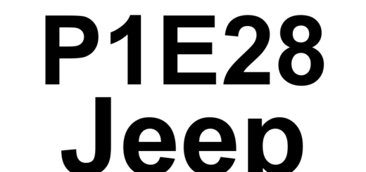 DTC P1E28 Jeep - Definição em inglês: EGR 1 High Side Control Circuit High Definição em Português: Circuito de Controle do Lado Alto do EGR 1 - Tensão Alta