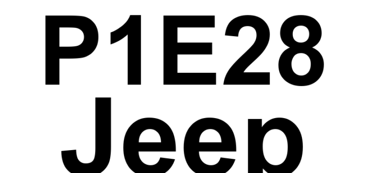 DTC P1E28 Jeep - Definição em inglês: EGR 1 High Side Control Circuit High Definição em Português: Circuito de Controle do Lado Alto do EGR 1 - Tensão Alta