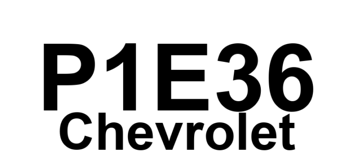 DTC P1E36 Chevrolet - Definição em inglês: Auxiliary Transmission Fluid Pump Inverter Temperature Sensor Performance Definição em Português: Sensor de Temperatura do Inversor da Bomba Auxiliar de Fluído da Transmissão - Desempenho Deficiente