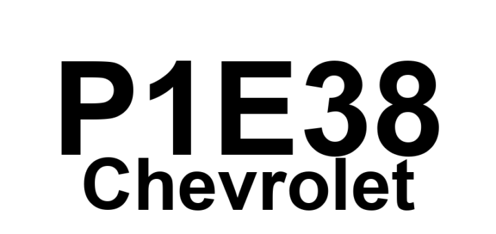 DTC P1E38 Chevrolet - Definição em inglês: Auxiliary Transmission Fluid Pump Inverter Supply Voltage Circuit Definição em Português: Circuito de Tensão de Alimentação do Inversor da Bomba Auxiliar de Fluido da Transmissão - Problema detectado