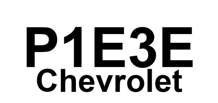 DTC P1E3E Chevrolet - Definição em inglês: 14V Power Module Random Access Memory Definição em Português: Módulo de Energia 14V - Memória de Acesso Aleatório