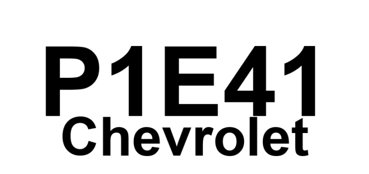 DTC P1E41 Chevrolet - Definição em inglês: 14 Volt Power Module Hybrid/EV Battery System Overvoltage Sensing Circuit Definição em Português: Módulo de 14 Volts - Circuito de detecção de sobretensão do sistema de bateria híbrida/EV
