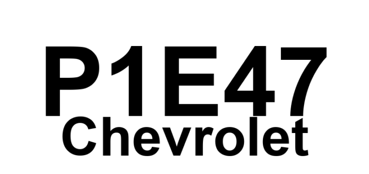DTC P1E47 Chevrolet - Definição em inglês: 14 Volt Power Module Temperature Sensor 1 Circuit High Temperature Definição em Português: Sensor de Temperatura do Módulo de Potência de 14 Volts - Temperatura Alta (Sensor 1)