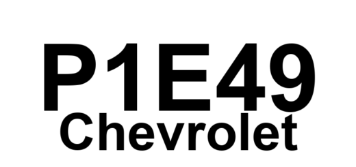 DTC P1E49 Chevrolet - Definição em inglês: 14 Volt Power Module Temperature Sensor 2 Circuit High Temperature Definição em Português: Sensor de Temperatura do Módulo de Potência de 14 Volts - Temperatura Alta no Circuito do Sensor 2