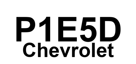 DTC P1E5D Chevrolet - Definição em inglês: Hybrid/EV Battery 50 Circuit Definição em Português: Circuito da Bateria de Híbrido/EV 50