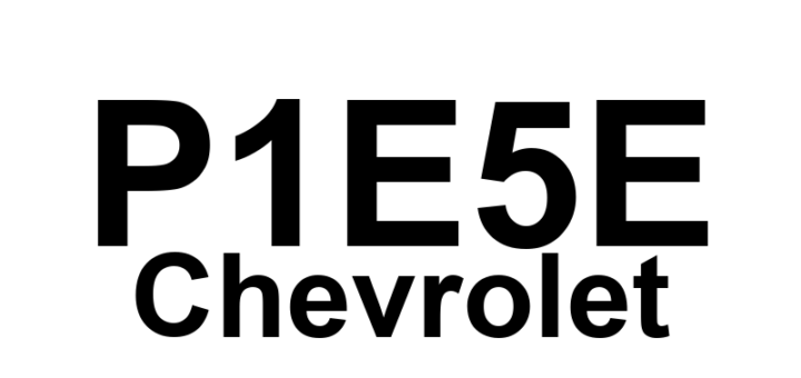 DTC P1E5E Chevrolet - Definição em inglês: Hybrid/EV Battery 51 Circuit Definição em Português: Circuito da Bateria 51 do Veículo Híbrido/Elétrico - Problema detectado