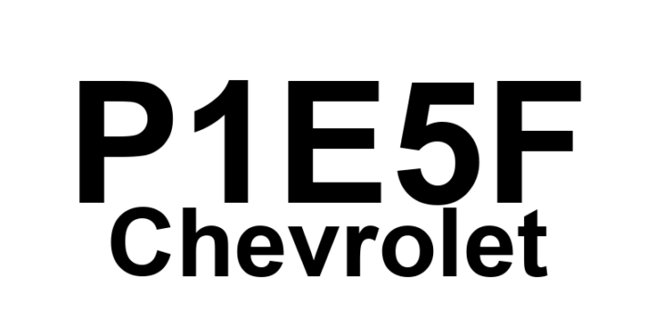 DTC P1E5F Chevrolet - Definição em inglês: Hybrid/EV Battery 52 Circuit Definição em Português: Circuito da Bateria 52 do Híbrido/EV