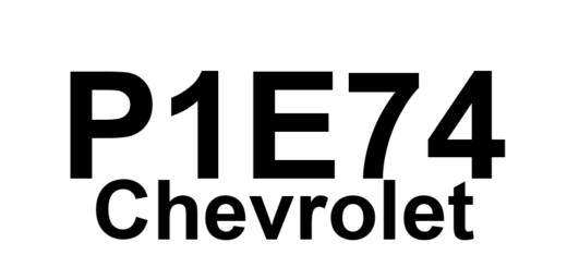 DTC P1E74 Chevrolet - Definição em inglês: Hybrid/EV Battery 73 Circuit Definição em Português: Circuito da Bateria Híbrida/EV 73