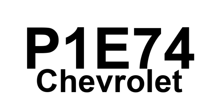 DTC P1E74 Chevrolet - Definição em inglês: Hybrid/EV Battery 73 Circuit Definição em Português: Circuito da Bateria Híbrida/EV 73