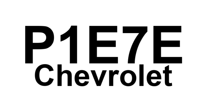 DTC P1E7E Chevrolet - Definição em inglês: Hybrid/EV Battery 83 Circuit Definição em Português: Circuito da Bateria Híbrida/EV 83 - Problema detectado