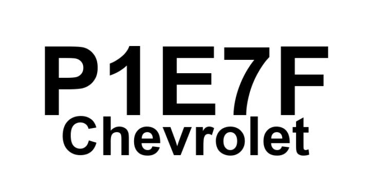 DTC P1E7F Chevrolet - Definição em inglês: Hybrid/EV Battery 84 Circuit Definição em Português: Circuito da Bateria Híbrida/EV 84