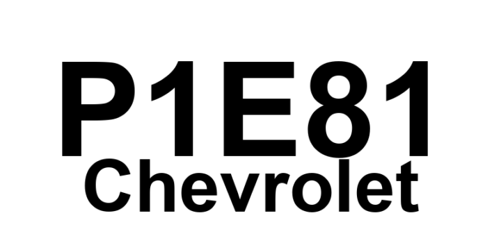 DTC P1E81 Chevrolet - Definição em inglês: Hybrid/EV Battery 86 Circuit Definição em Português: Circuito da Bateria 86 do Sistema Híbrido/EV - Circuito com Problema