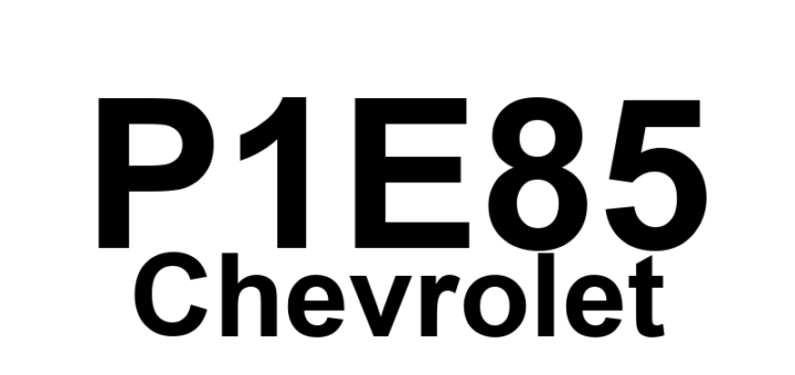 DTC P1E85 Chevrolet - Definição em inglês: Hybrid/EV Battery 90 Circuit Definição em Português: Circuito 90 da Bateria Híbrida/EV - Problema Detectado