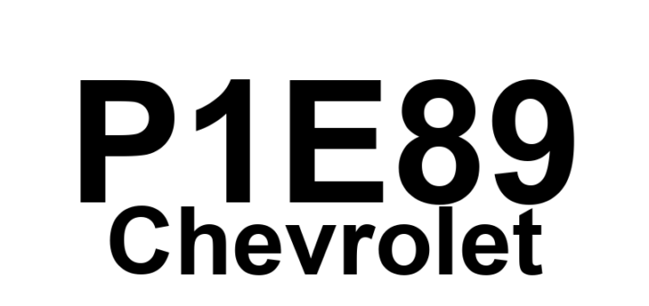 DTC P1E89 Chevrolet - Definição em inglês: Hybrid/EV Battery 94 Circuit Definição em Português: Circuito da Bateria Híbrida/EV 94