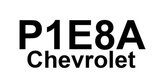 DTC P1E8A Chevrolet - Definição em inglês: Hybrid/EV Battery 95 Circuit Definição em Português: Circuito da Bateria Híbrida/EV 95