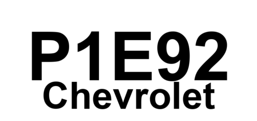 DTC P1E92 Chevrolet - Definição em inglês: Hybrid/EV Battery Interface Control Module 1 Cell Balancing Circuit Definição em Português: Módulo de Controle da Interface da Bateria Híbrida/EV 1 - Circuito de Balanceamento de Células