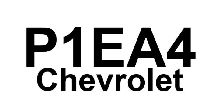 DTC P1EA4 Chevrolet - Definição em inglês: Hybrid/EV Battery Interface Control Module 4 Cell Balancing Circuit Definição em Português: Módulo de Controle de Interface da Bateria Híbrida/EV - Circuito de Balanceamento de Células 4