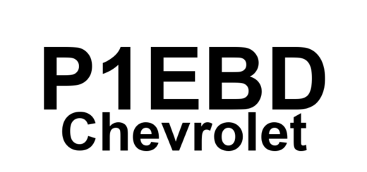 DTC P1EBD Chevrolet - Definição em inglês: Battery Charging System Contactors Stuck Open Definição em Português: Contator do Sistema de Carregamento da Bateria - Travado em Aberto