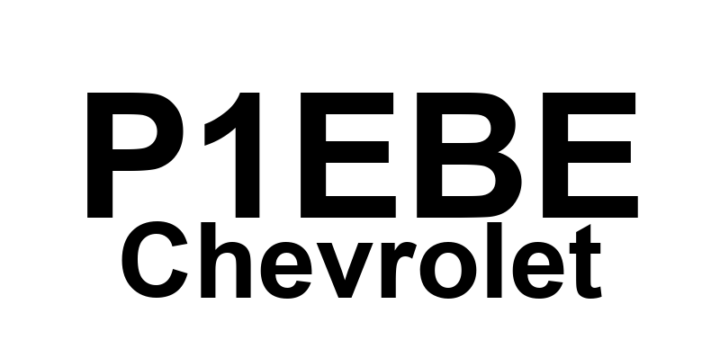 DTC P1EBE Chevrolet - Definição em inglês: Hybrid/EV Battery Multifunction Contactor Stuck Open Definição em Português: Contator Multifuncional da Bateria Híbrida/EV - Travado Aberto