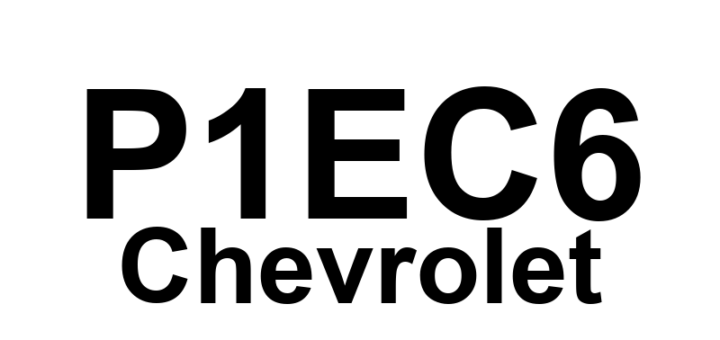 DTC P1EC6 Chevrolet - Definição em inglês: Hybrid/EV Battery Pack Heater Performance Definição em Português: Aquecedor do Pacote de Bateria Híbrida/EV - Desempenho Insatisfatório