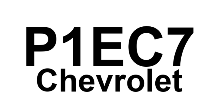DTC P1EC7 Chevrolet - Definição em inglês: Hybrid/EV Battery Pack Coolant Control Valve Control Circuit 2 Low Voltage Definição em Português: Válvula de Controle do Refrigerante do Pacote de Baterias Híbrido/EV - Circuito de Controle 2 Tensão Baixa