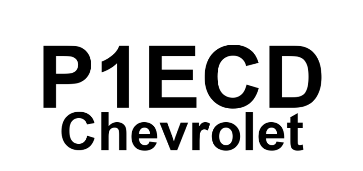 DTC P1ECD Chevrolet - Definição em inglês: Battery Charger High Voltage Converter 1 Temperature Sensor Circuit Performance Definição em Português: Sensor de Temperatura do Conversor de Alta Tensão do Carregador de Bateria 1 - Desempenho do Circuito