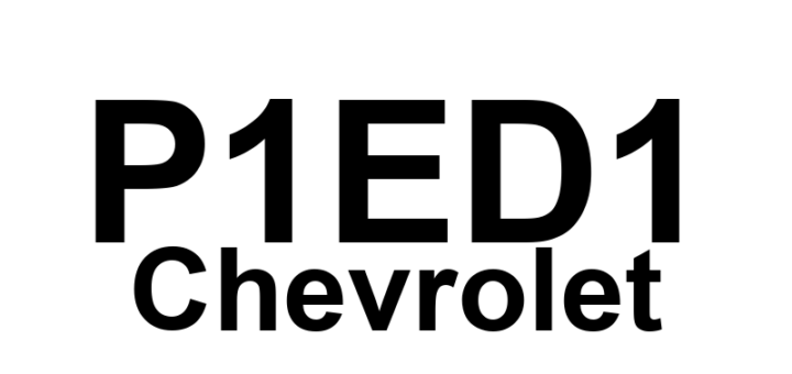 DTC P1ED1 Chevrolet - Definição em inglês: Battery Charger High Voltage Converter 2 Temperature Sensor Circuit High Voltage Definição em Português: Sensor de Temperatura do Conversor de Alta Voltagem do Carregador de Bateria 2 - Tensão Alta