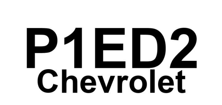 DTC P1ED2 Chevrolet - Definição em inglês: Battery Charger High Voltage Converter 2 Temperature Sensor Circuit Performance Definição em Português: Sensor de Temperatura do Conversor de Alta Tensão do Carregador de Bateria 2 - Desempenho do Circuito