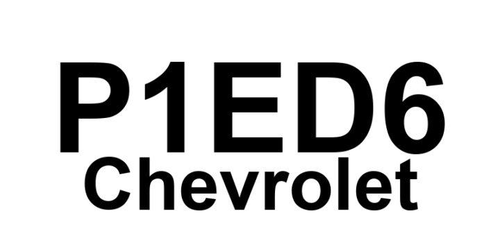 DTC P1ED6 Chevrolet - Definição em inglês: Battery Charger Cold Plate Temperature Sensor Circuit Low Voltage Definição em Português: Sensor de Temperatura da Placa Fria do Carregador de Bateria - Tensão Baixa
