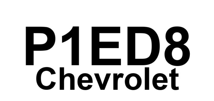 DTC P1ED8 Chevrolet - Definição em inglês: Battery Charger Cold Plate Temperature Sensor Performance Definição em Português: Sensor de Temperatura da Placa Fria do Carregador de Bateria - Desempenho inadequado.