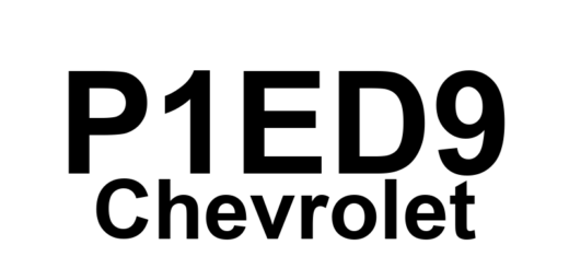 DTC P1ED9 Chevrolet - Definição em inglês: Battery Charger Converter Input Voltage Sensor 1 Circuit Low Voltage Definição em Português: Sensor de Tensão de Entrada do Conversor do Carregador de Bateria - Circuito com Baixa Voltagem