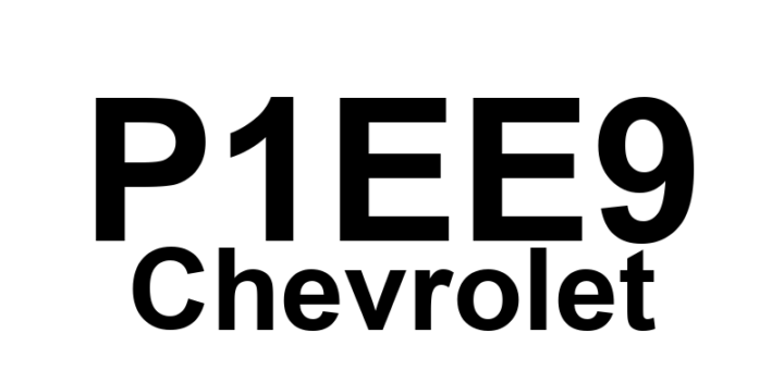DTC P1EE9 Chevrolet - Definição em inglês: Battery Charger Control Module Reference Voltage 2 Circuit Low Voltage Definição em Português: Módulo de Controle do Carregador de Bateria - Tensão Baixa no Circuito de Referência de Voltagem 2