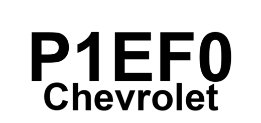 DTC P1EF0 Chevrolet - Definição em inglês: Battery Charger High Voltage Converter 1 Output Power Regulation Performance Definição em Português: Conversor de Alta Voltagem do Carregador da Bateria 1 - Desempenho da Regulação de Potência de Saída